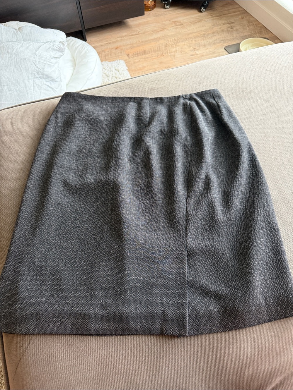 Alfani Gray Textured Pencil Skirt
